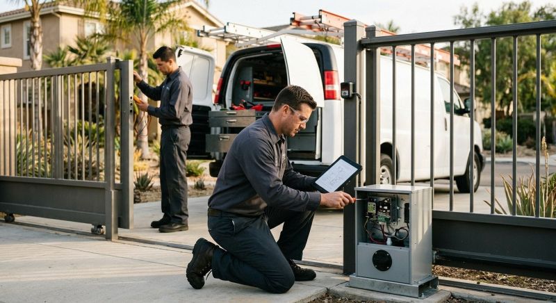 Gate Entry System Installation in Cary, NC